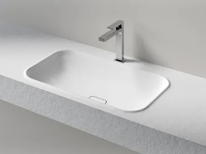 GOCCIA CONSOLLE - Inset rectangular washbasin _ Edoné by Agorà